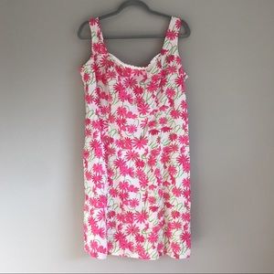 Lilly Pulitzer Pink Floral Dress Sz 14
